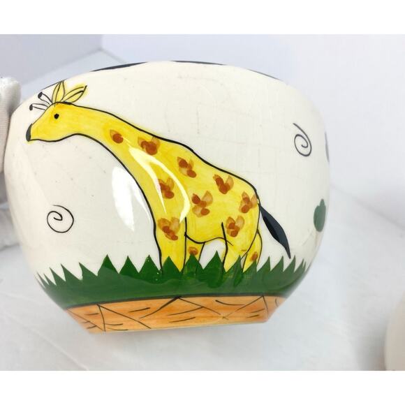 Cute Vintage 3d Giraffe Bowl Or Candy Dish Set Of 2 - Picture 2 of 16